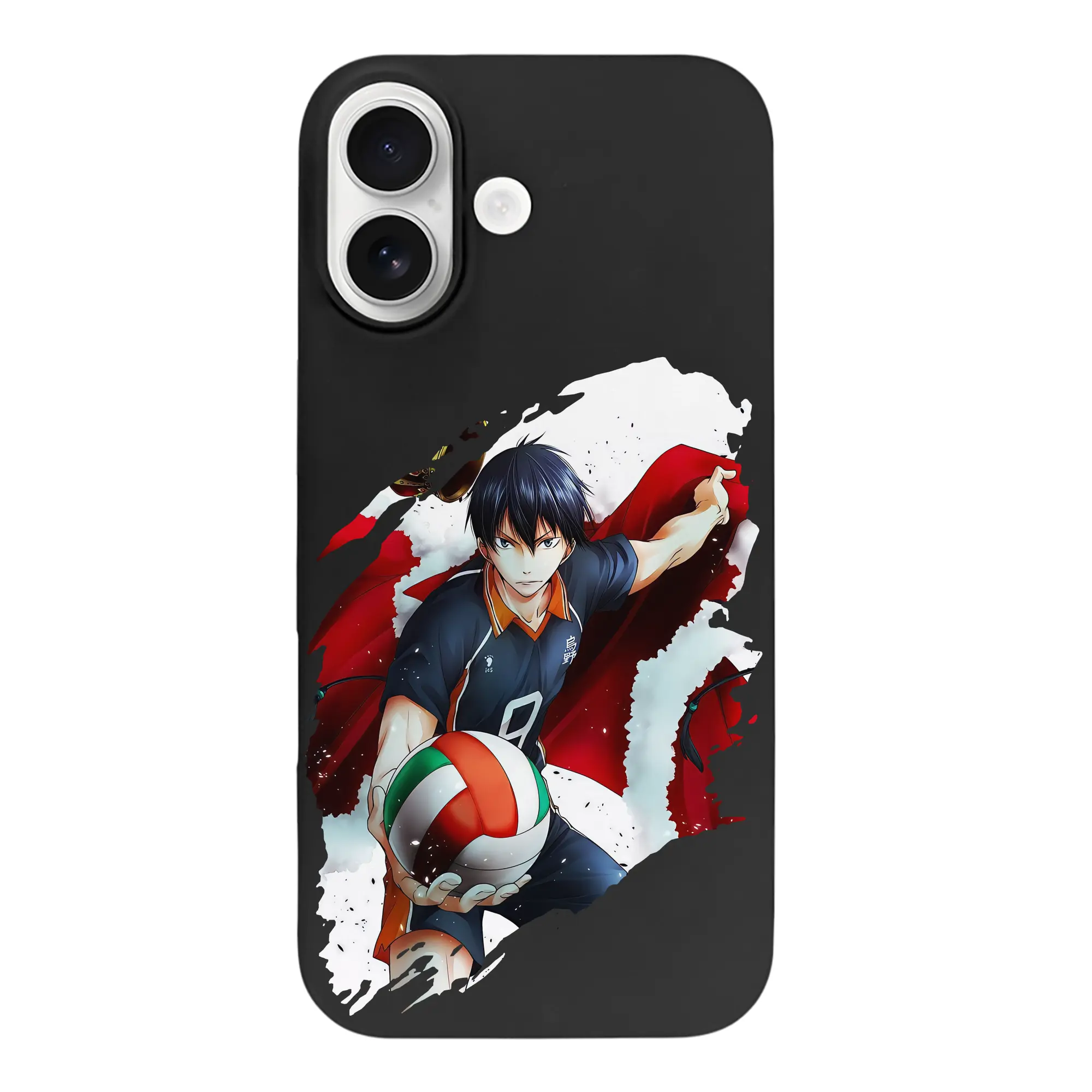 ハイキュー!! グッズ,影山飛雄 - iPhone 17 シリーズ シリコンケース 薄型 耐衝撃 指紋防止 ソフトタッチカバー 精密フィット 傷防止 保護ケース iPhone 17/17 Air/17 Pro/17 Pro Max 対応